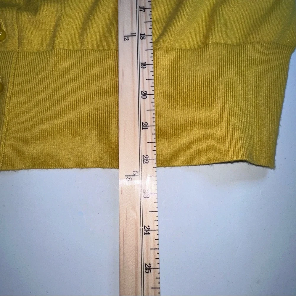 BODEN Women’s US 18 Silk Blend Cardigan Sweater Short Sleeve Yellow Soft - Picture 13 of 16